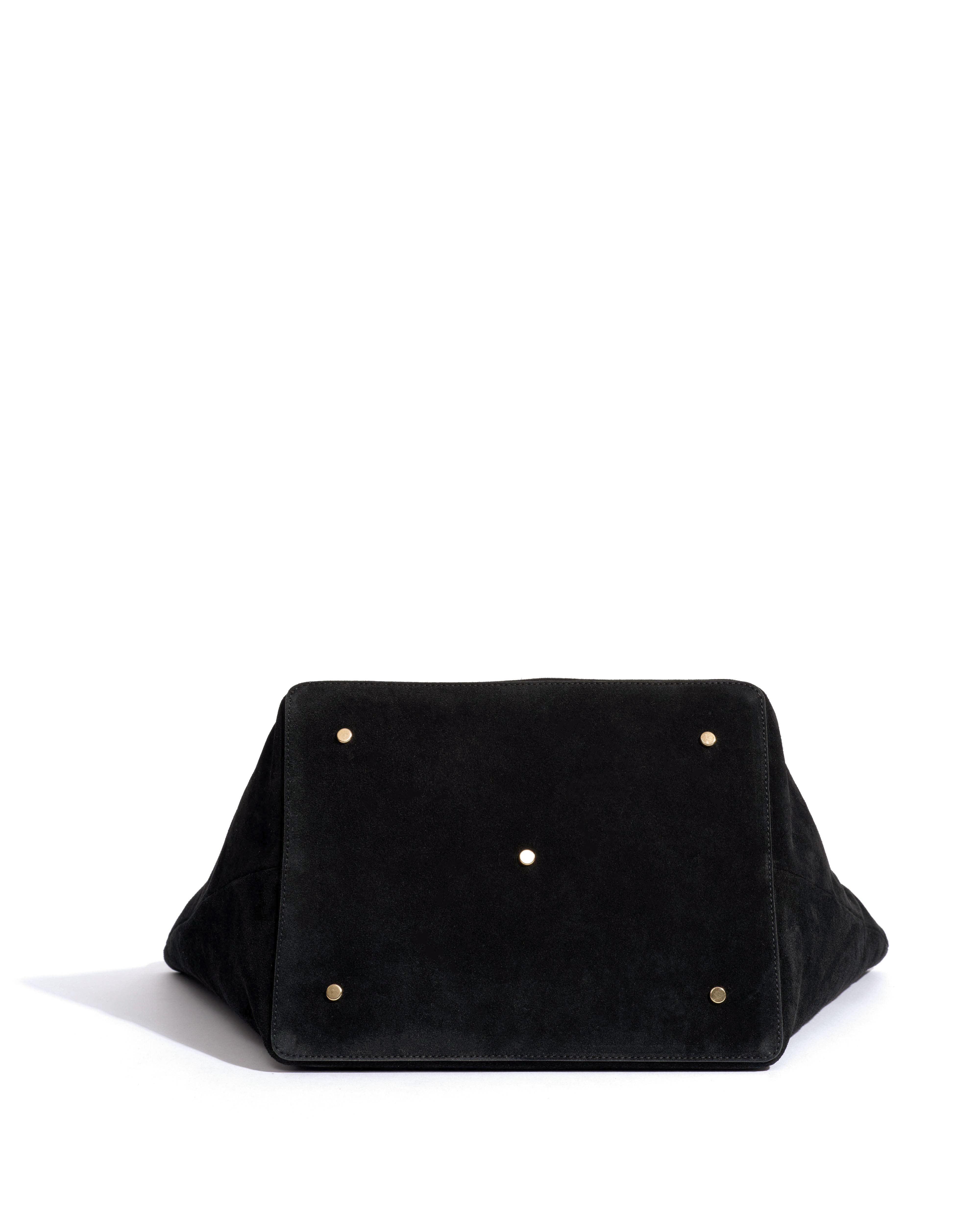 Arya carryall bag Calf suede Black - Image 3