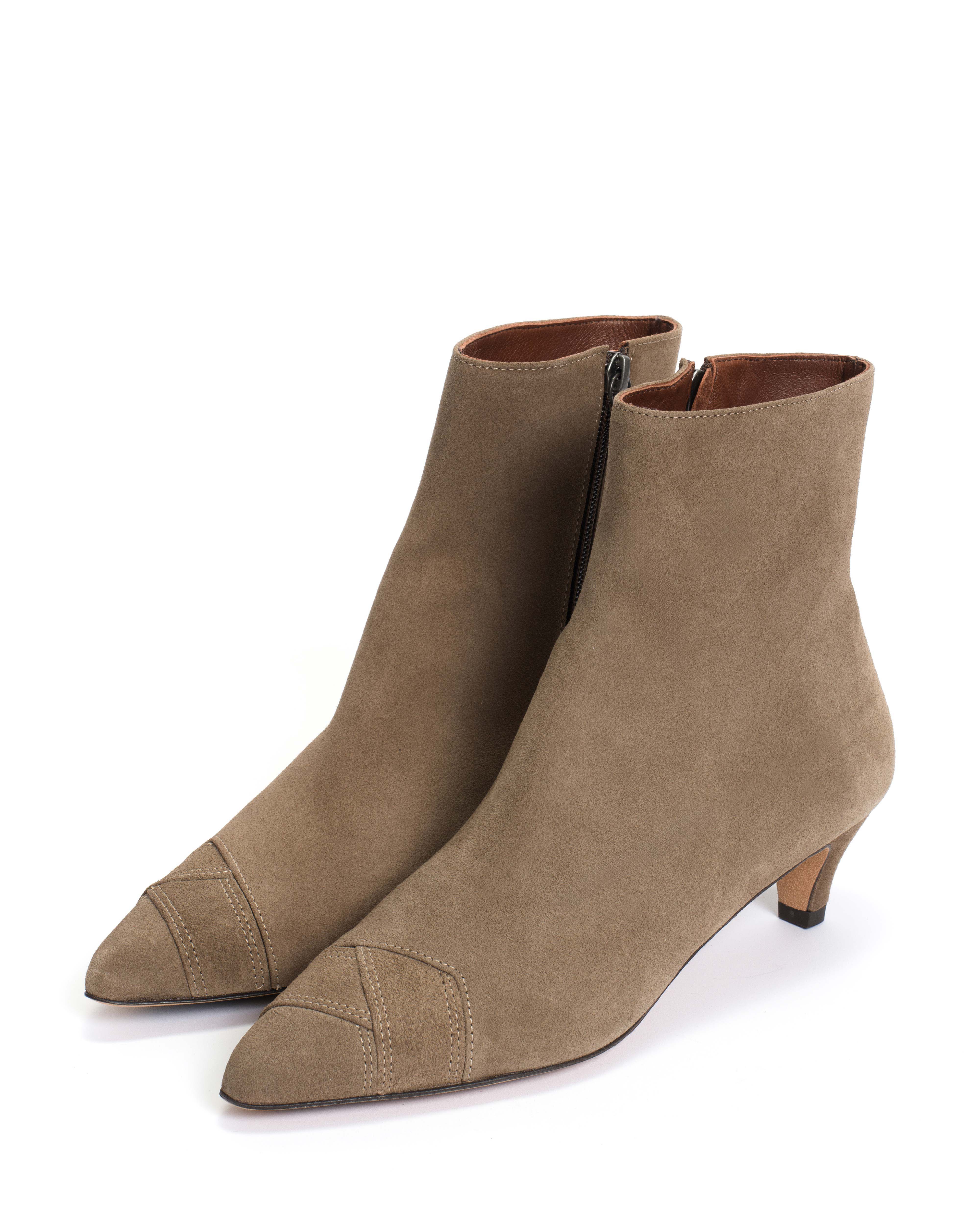 Avy 40 stiletto Calf suede Mushroom - Image 2