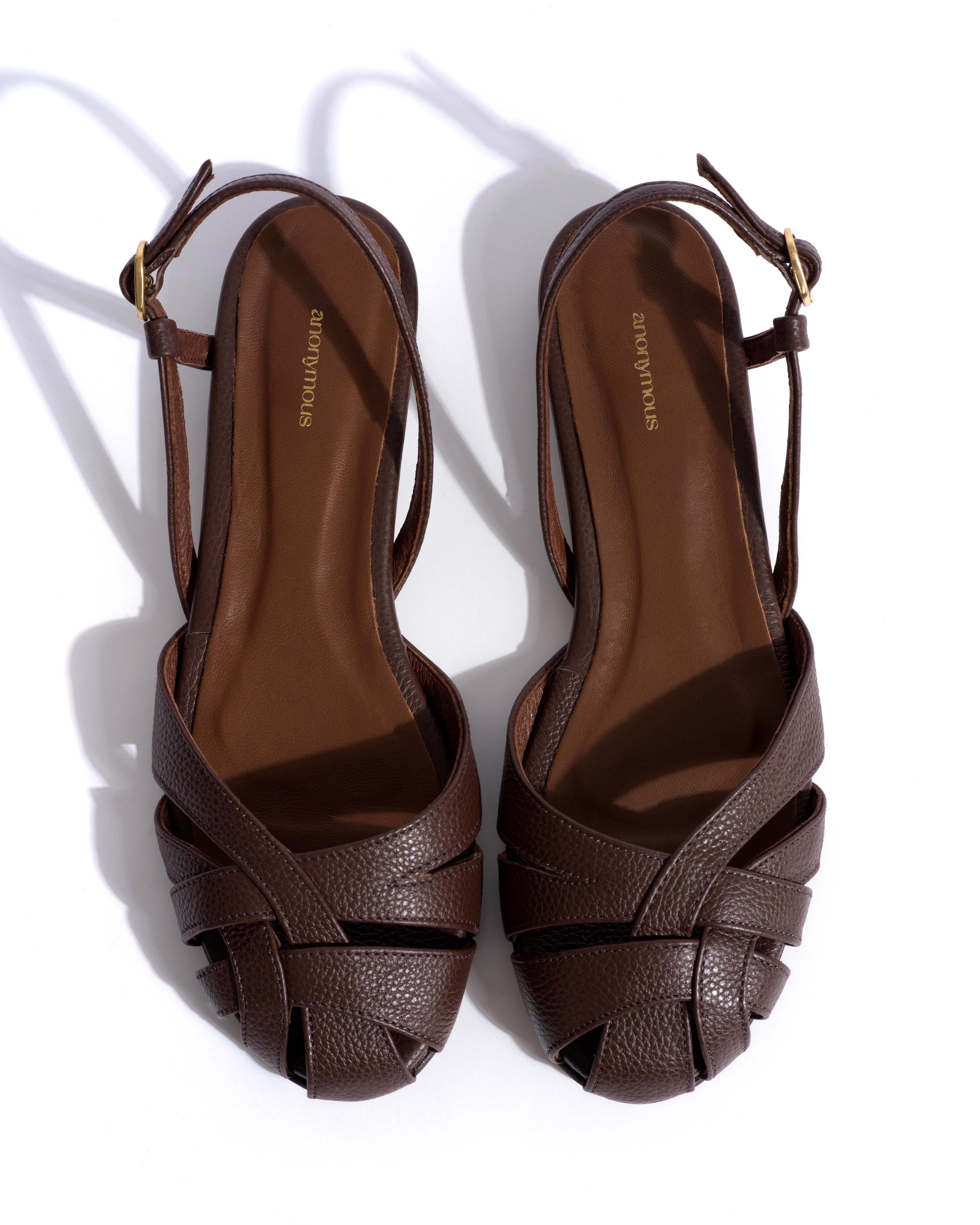 Banie 20 Pebbled soft calf Chocolate - Image 4