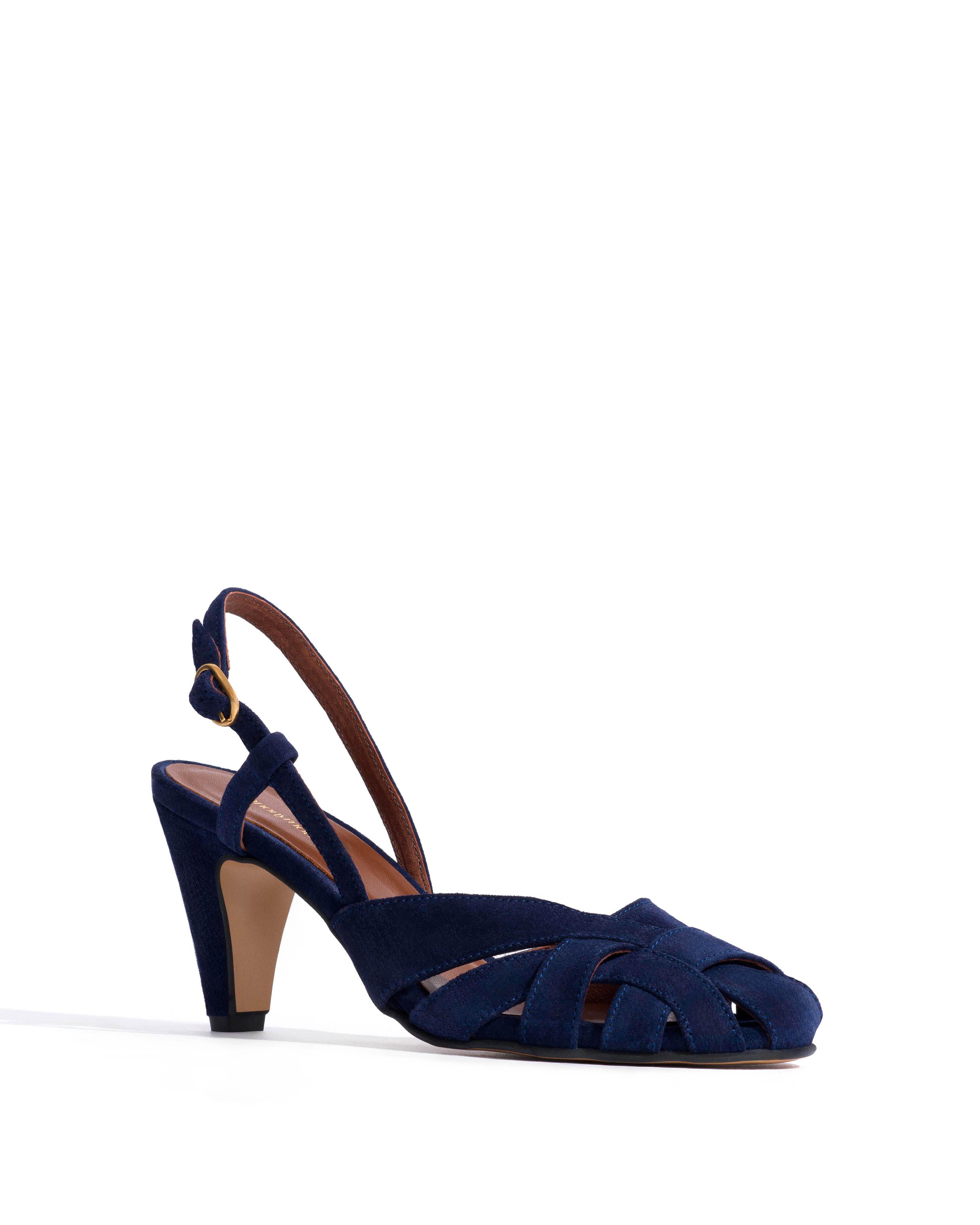 Banie 75 Calf suede Ink blue - Image 2