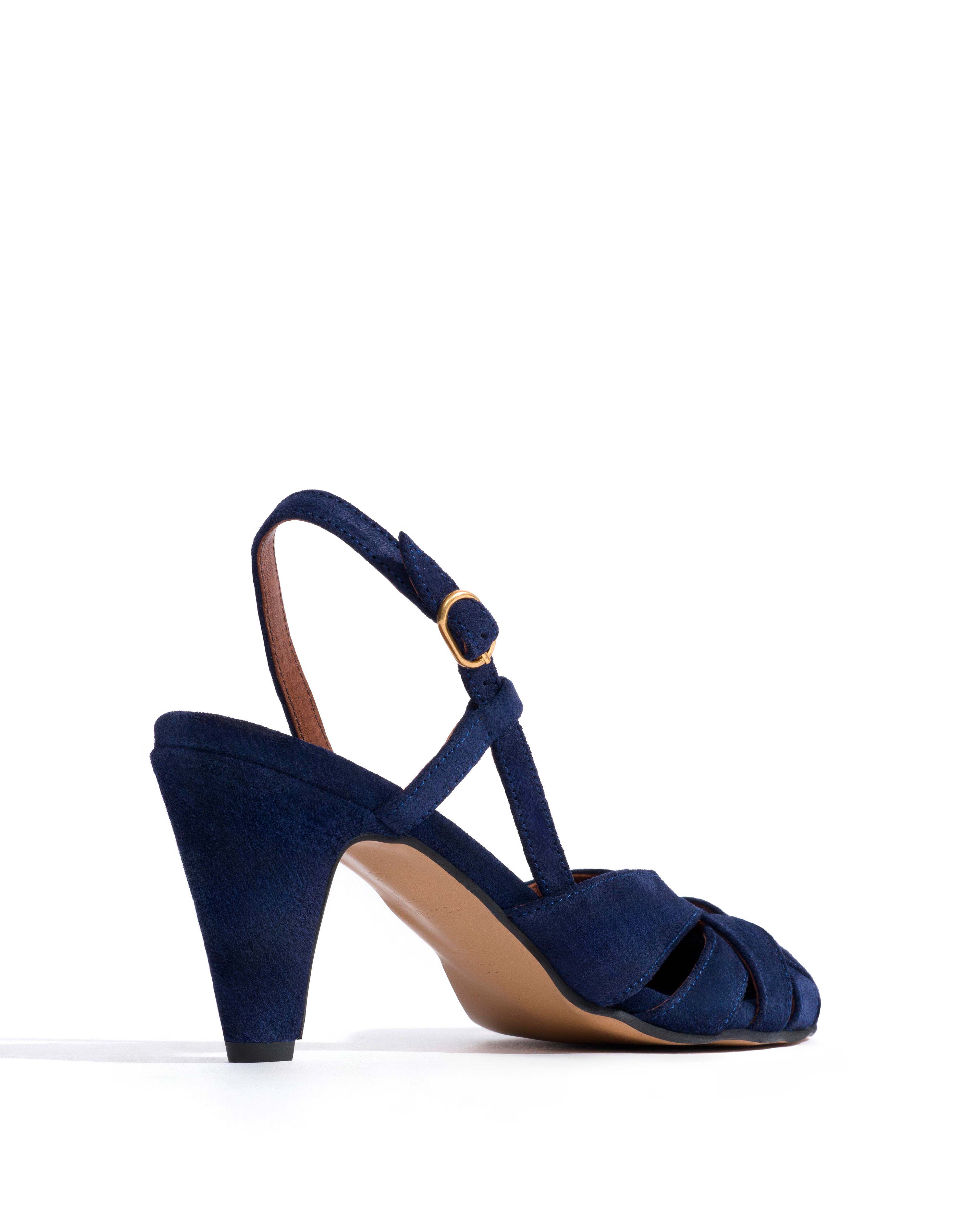Banie 75 Calf suede Ink blue - Image 3