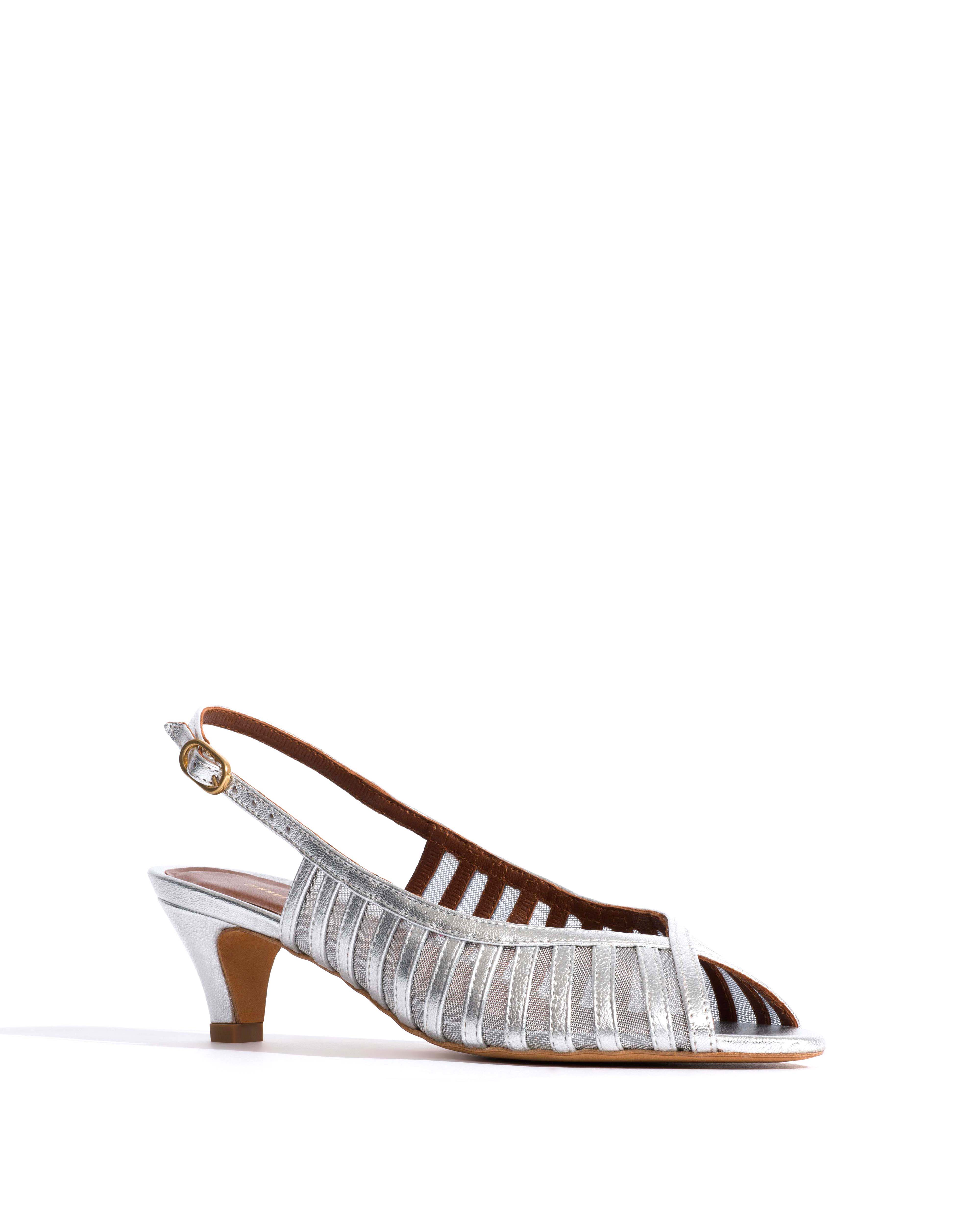Carminho 40 mesh Metallic goat & mesh Silver - Image 2