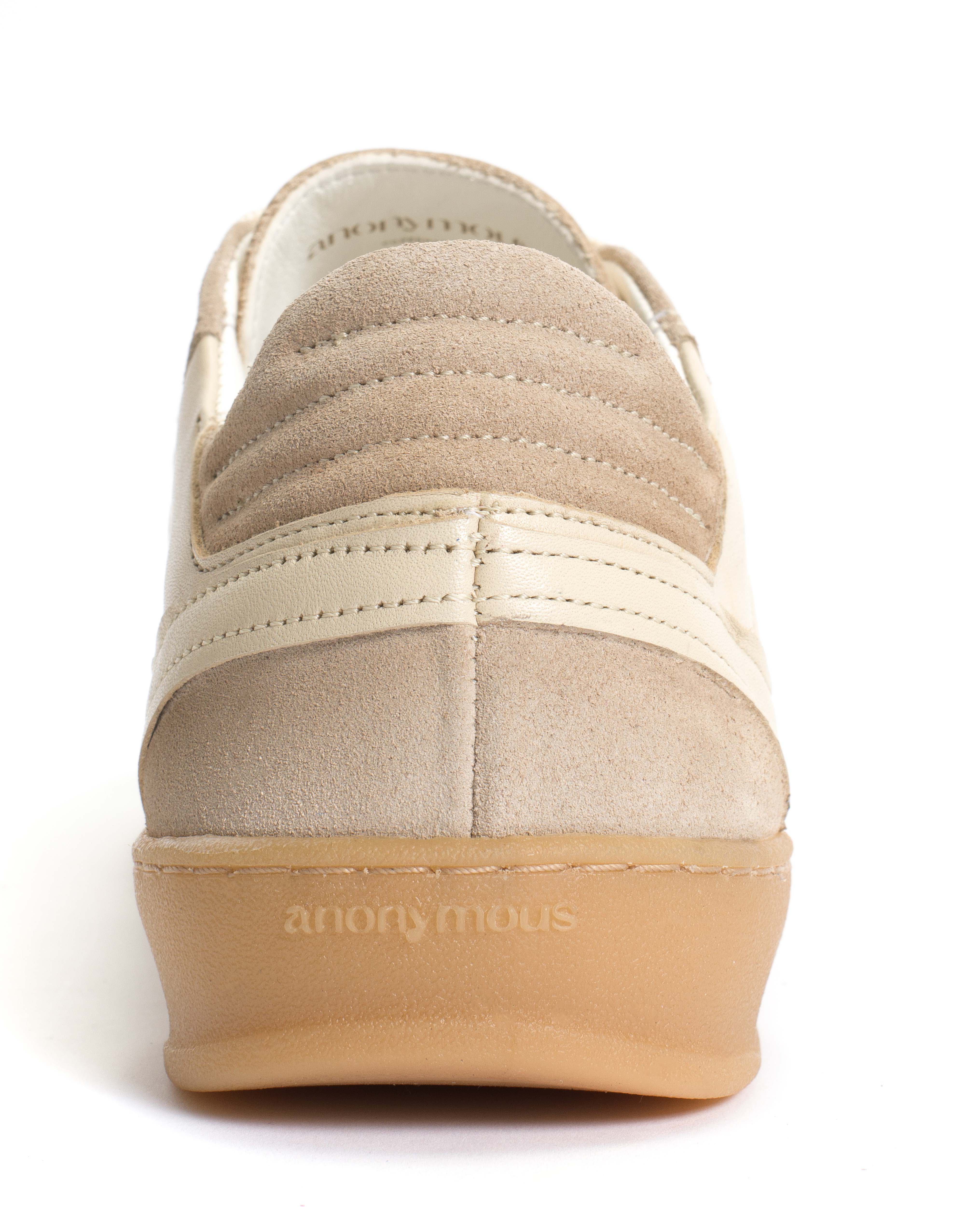 Dabbie Calf suede & soft calf dual & tri color White sand - Image 9