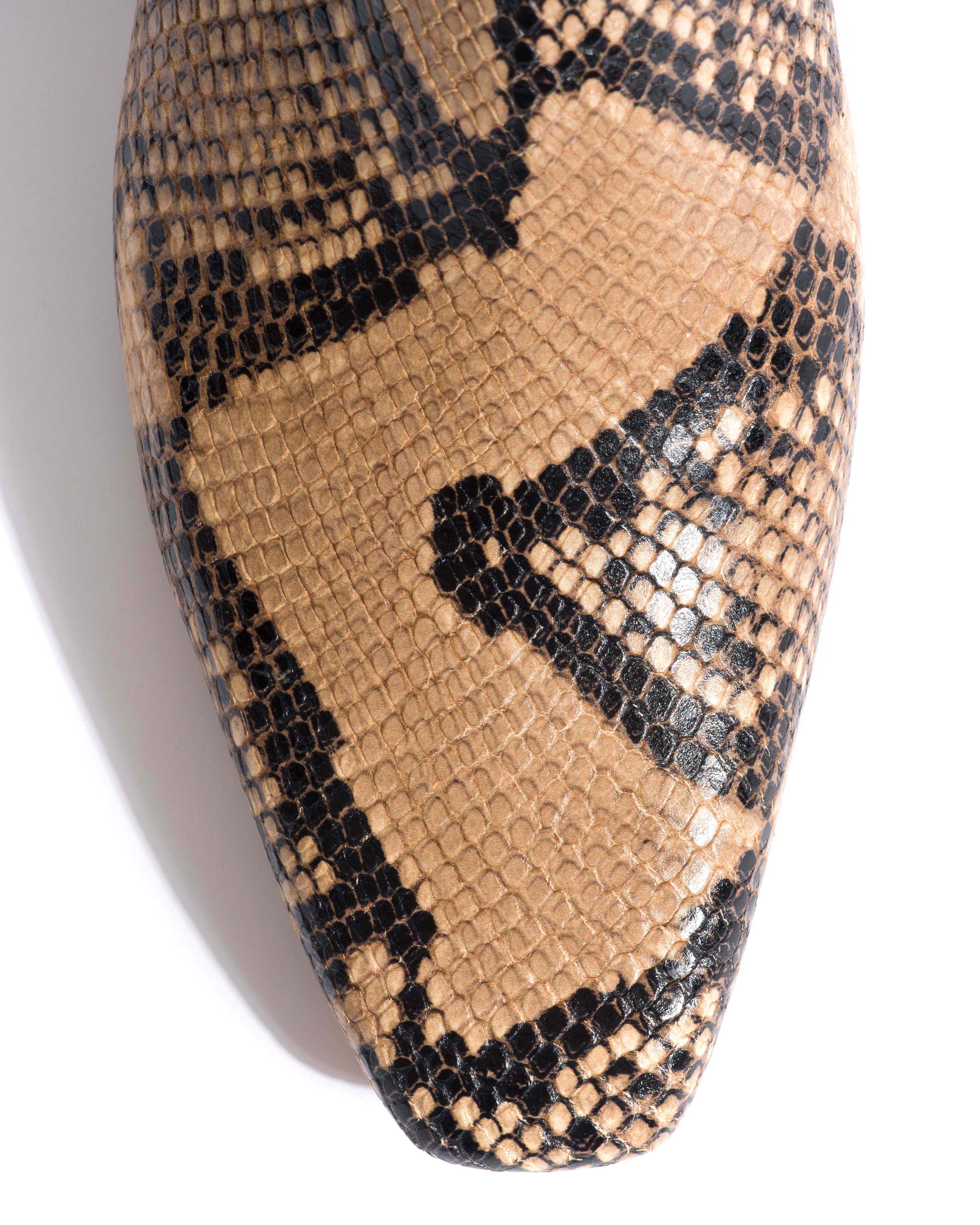 Gaby 40 Snake calf Natural sand - Image 5