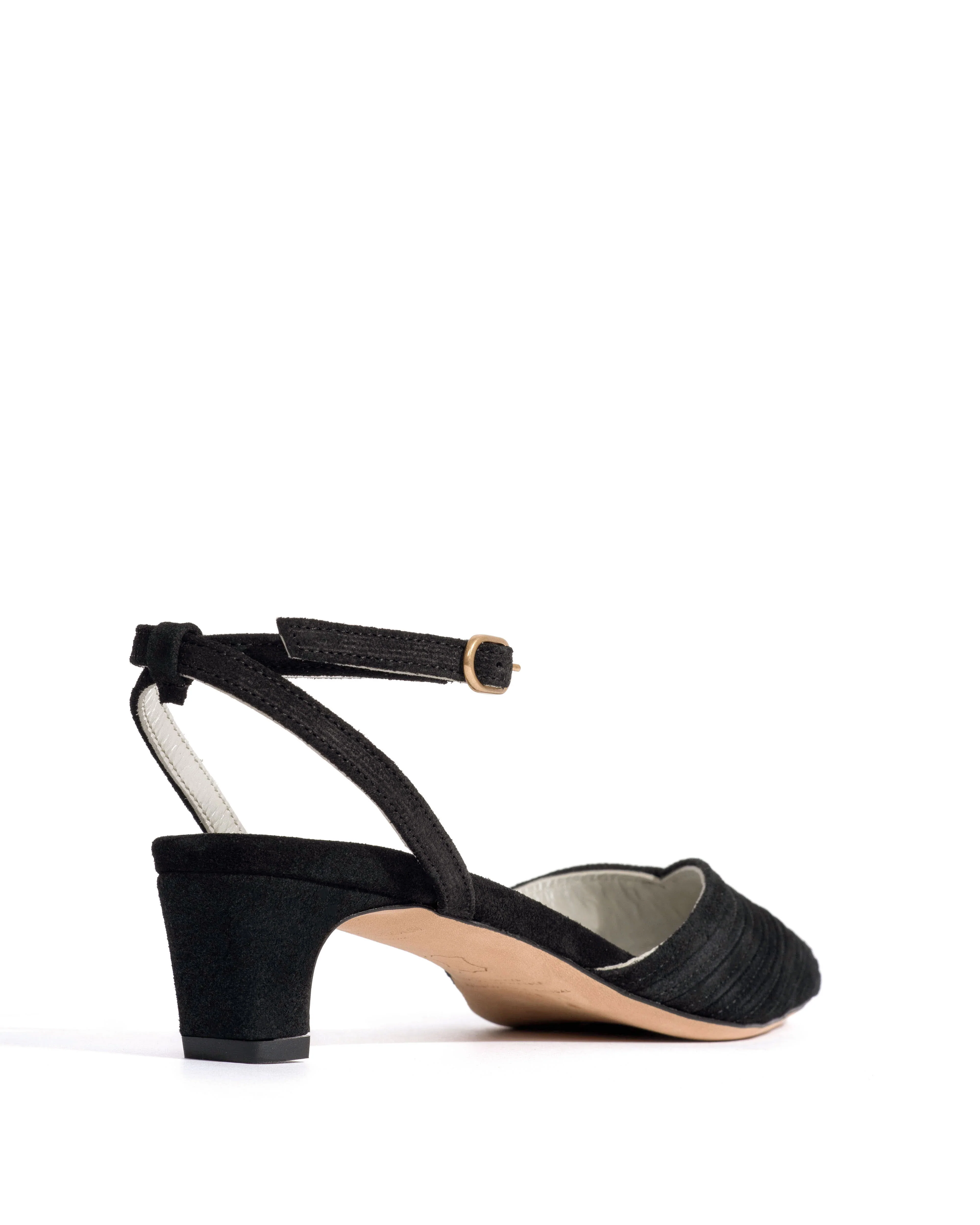 Givia 40 Calf suede & lining Black & silver - Image 3