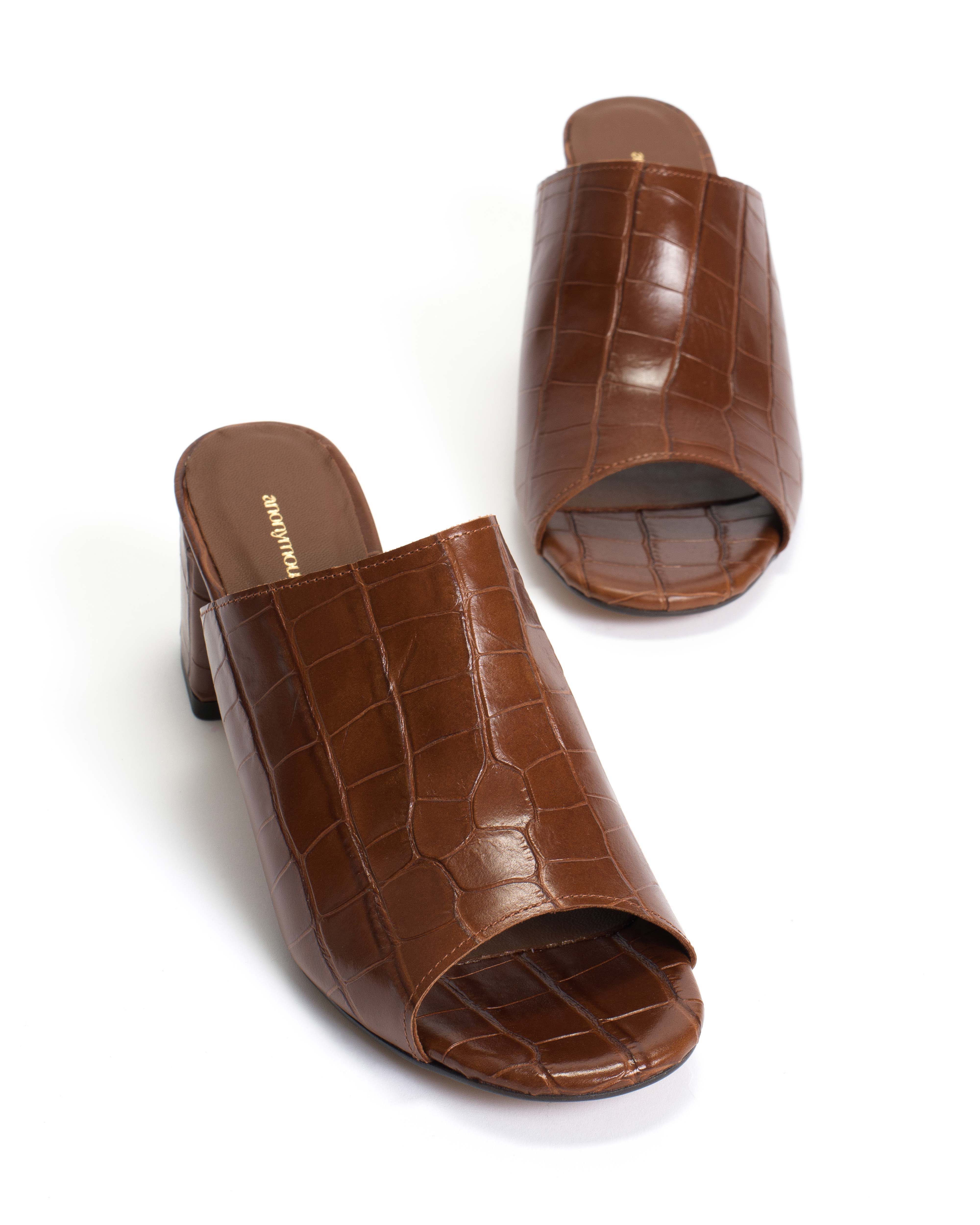 Horizon 55 Croco calf Chocolate - Image 5