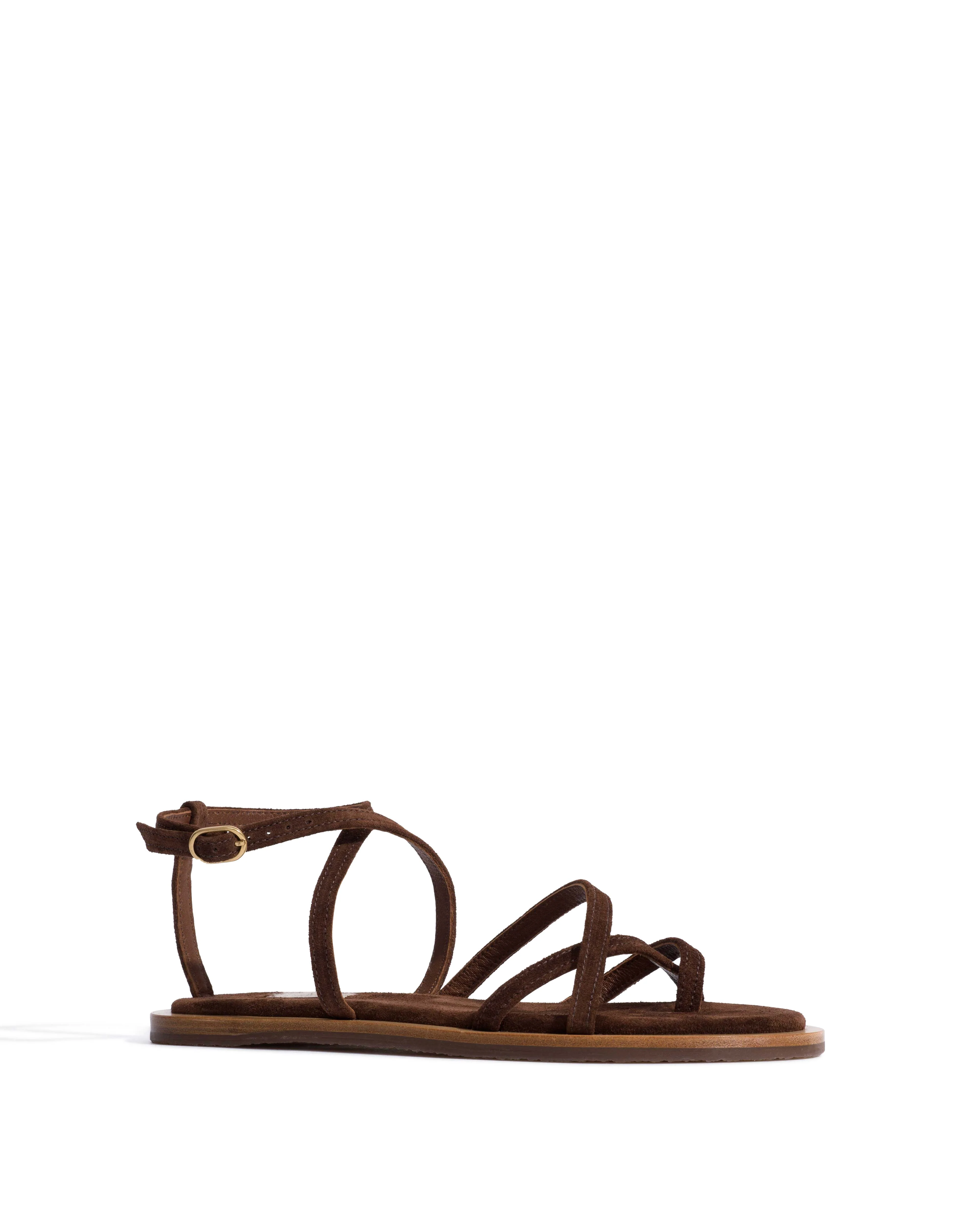 Isah 10 Calf suede Chocolate - Image 2