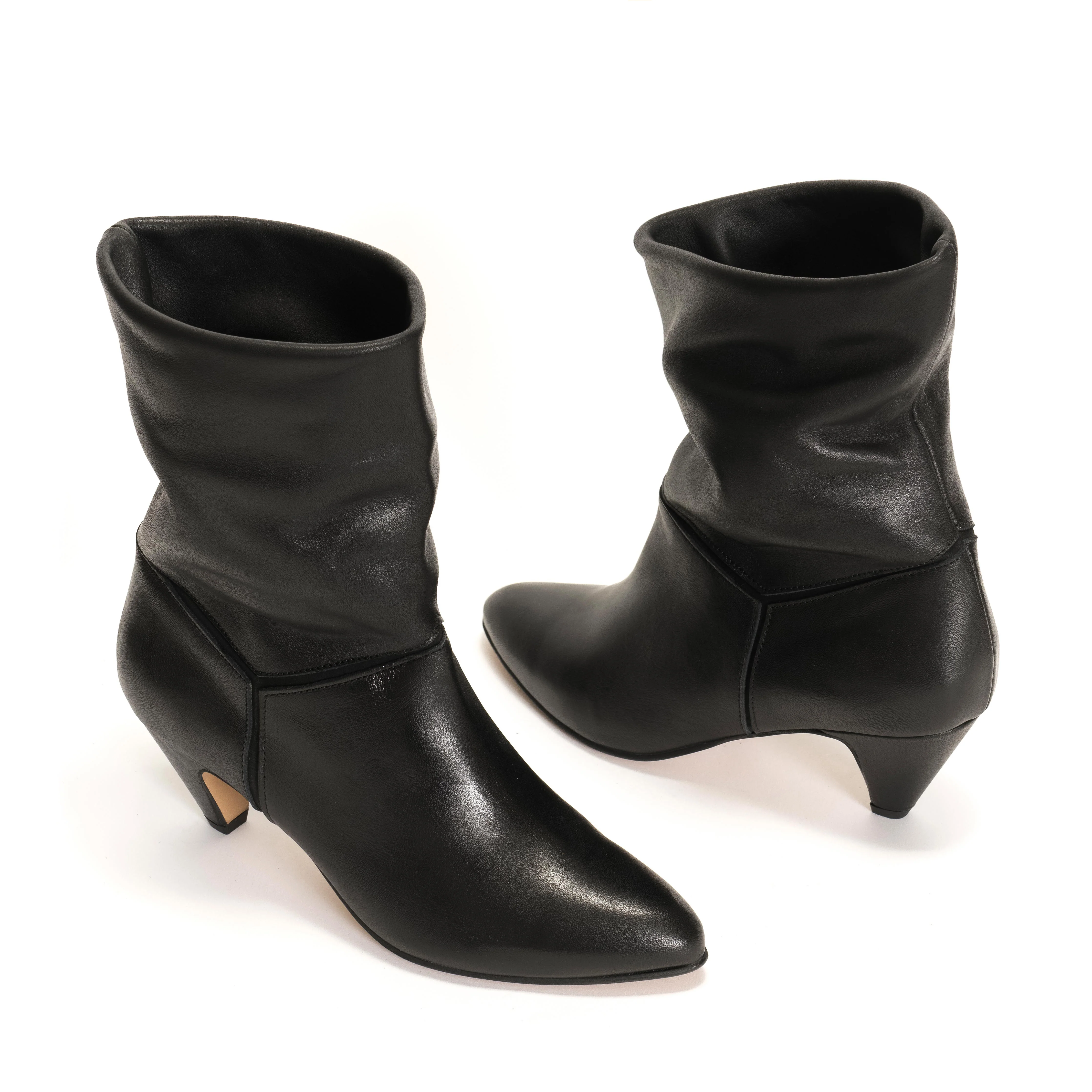 Jassi 50 stiletto Soft calf & suede leather Black - Image 5