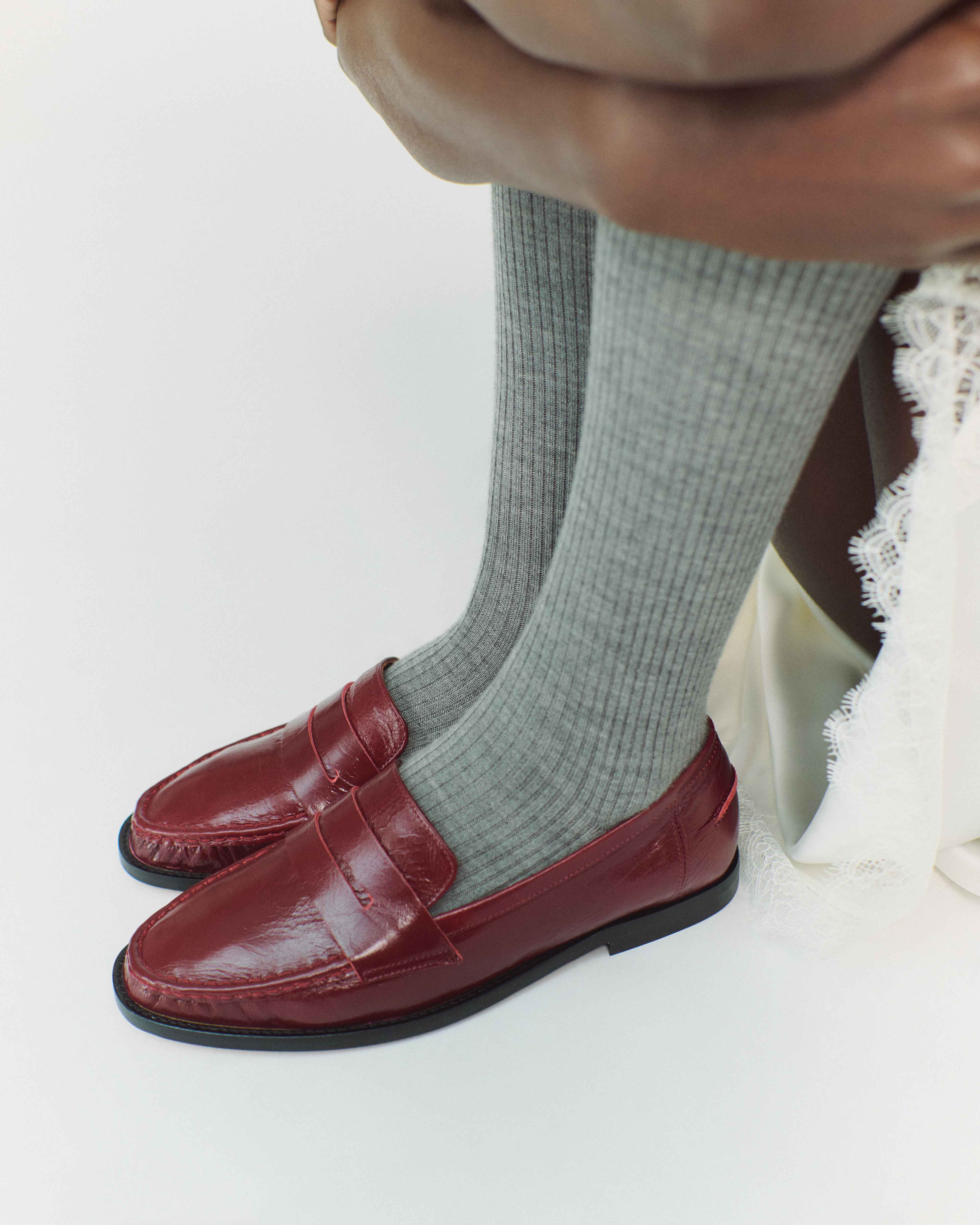 Jesha Crinkled soft calf Pomegranate - Image 3