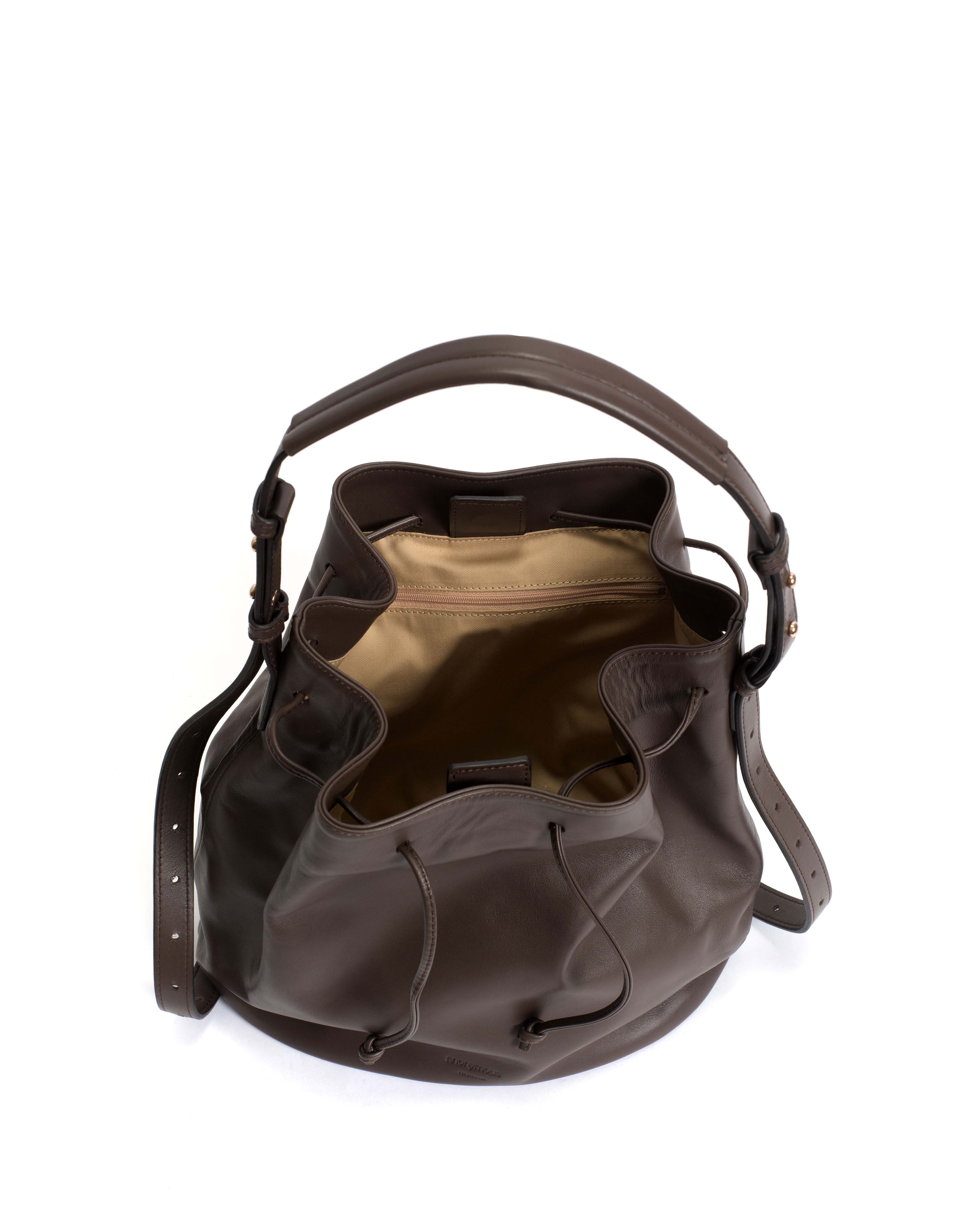 Kacey grand bucket bag Soft calf Coffee brown - Image 3