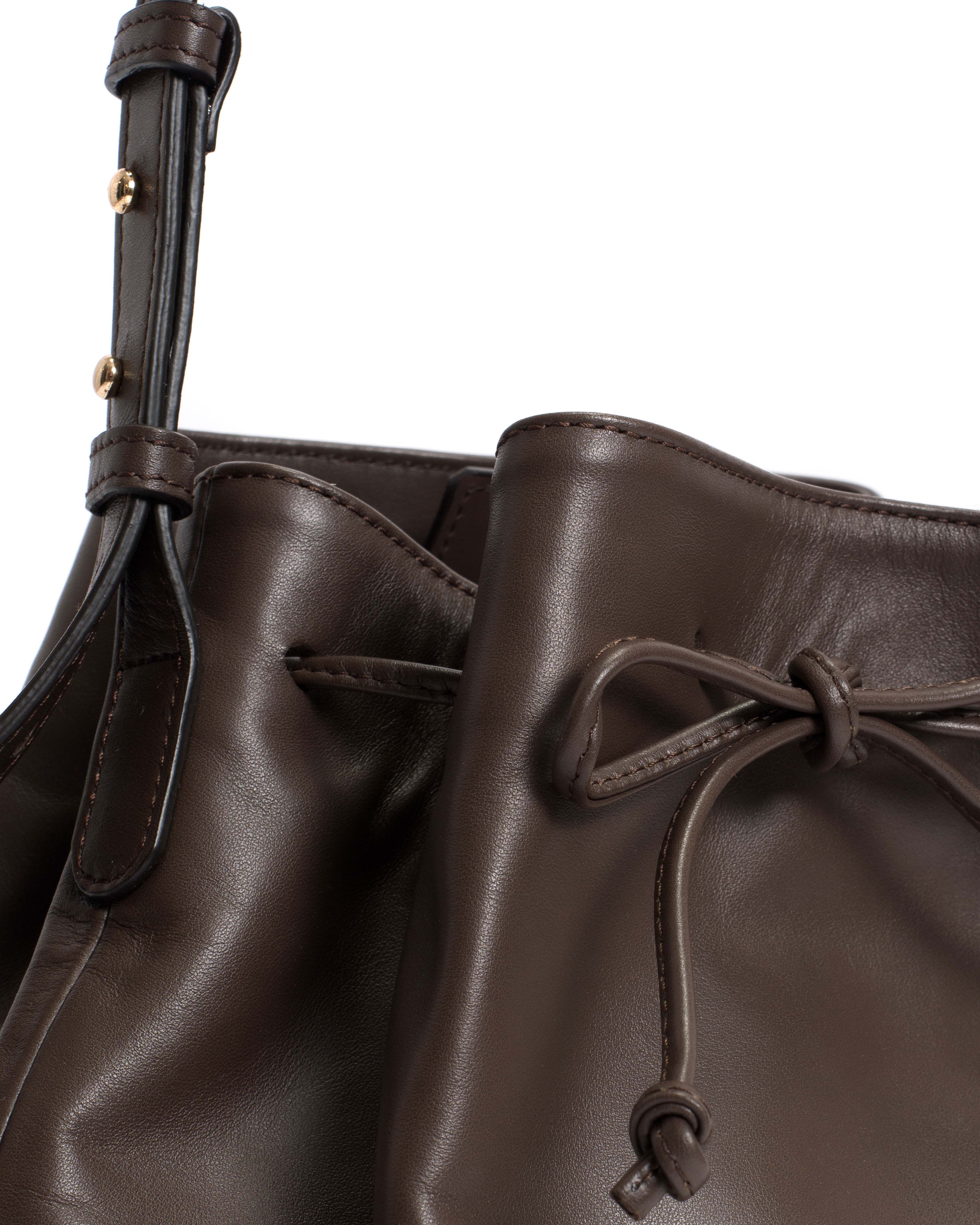 Kacey grand bucket bag Soft calf Coffee brown - Image 4