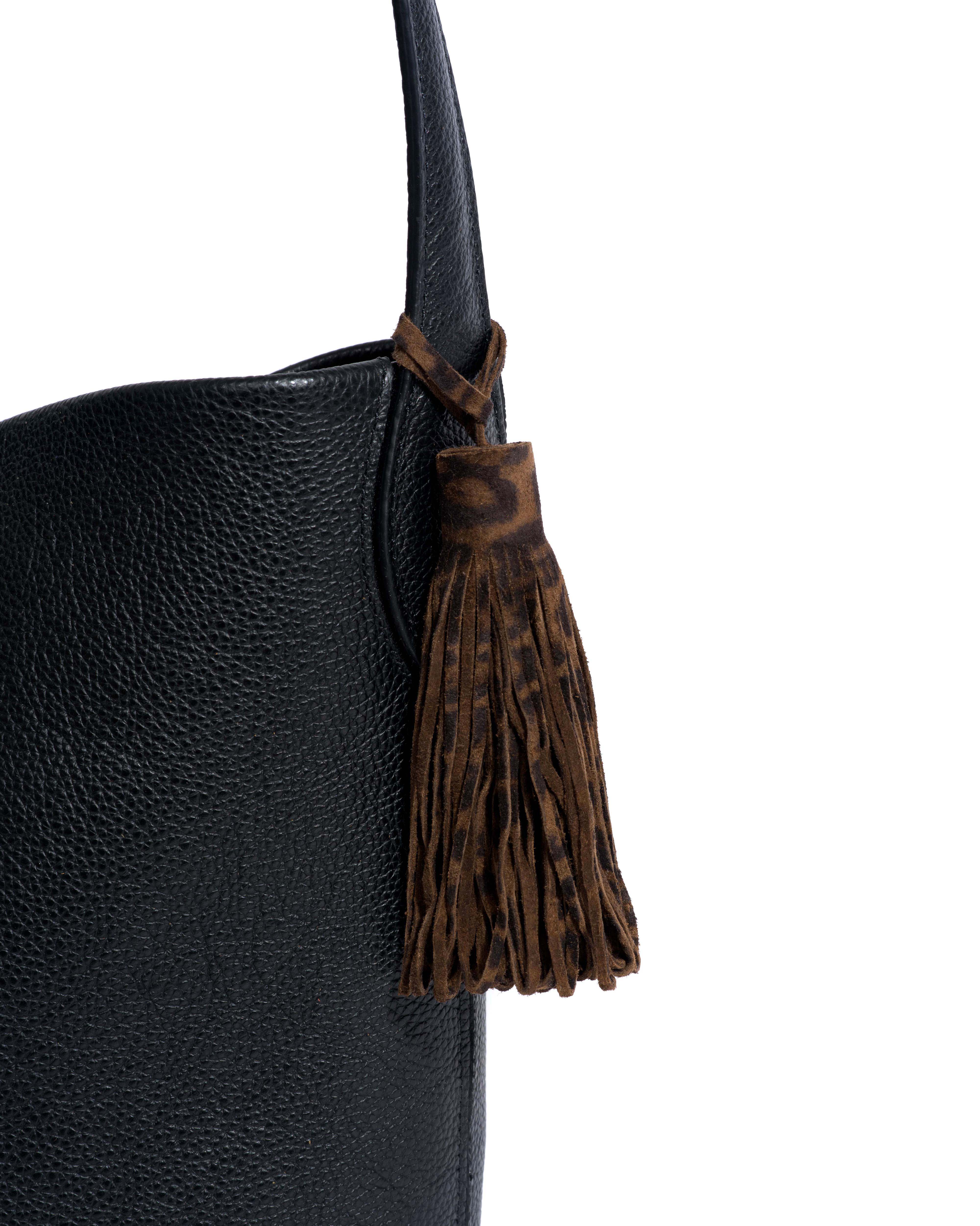 Katty fringe keyring Calf suede print Jaguar - Image 2