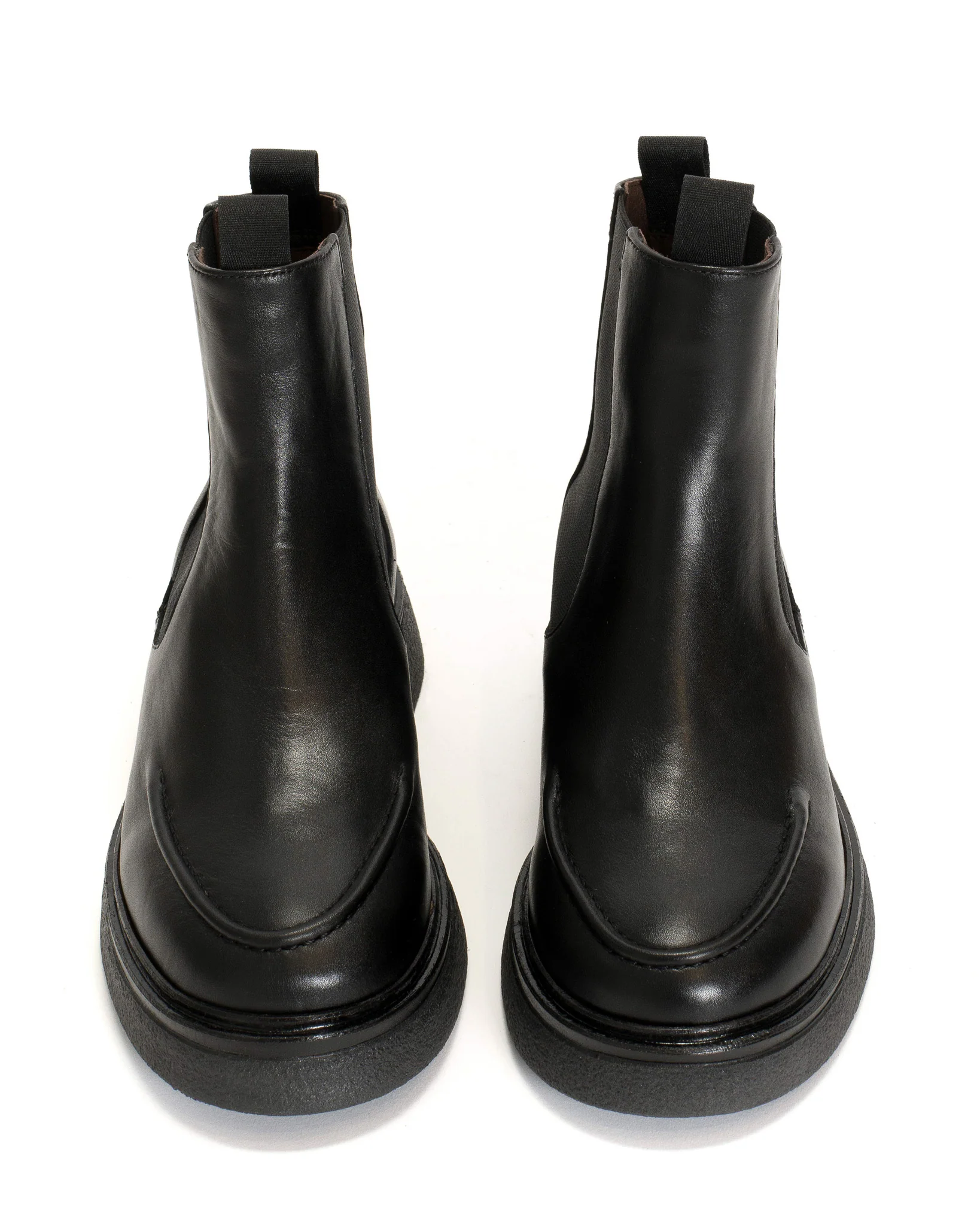 Kikie flat platform Soft calf & sole Black & black - Image 4
