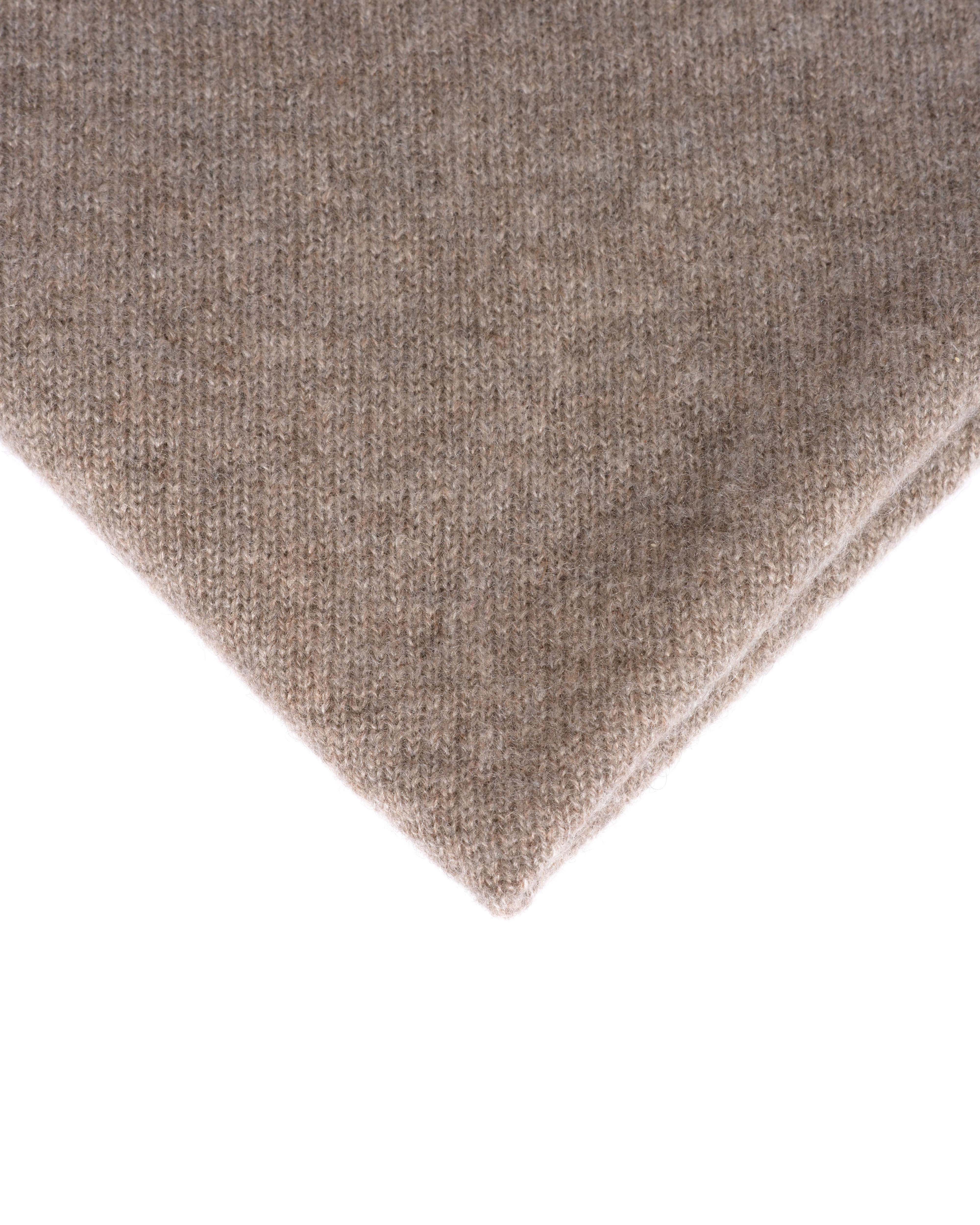 Mira cashmere square scarf 100% cashmere Dark taupe - Image 6