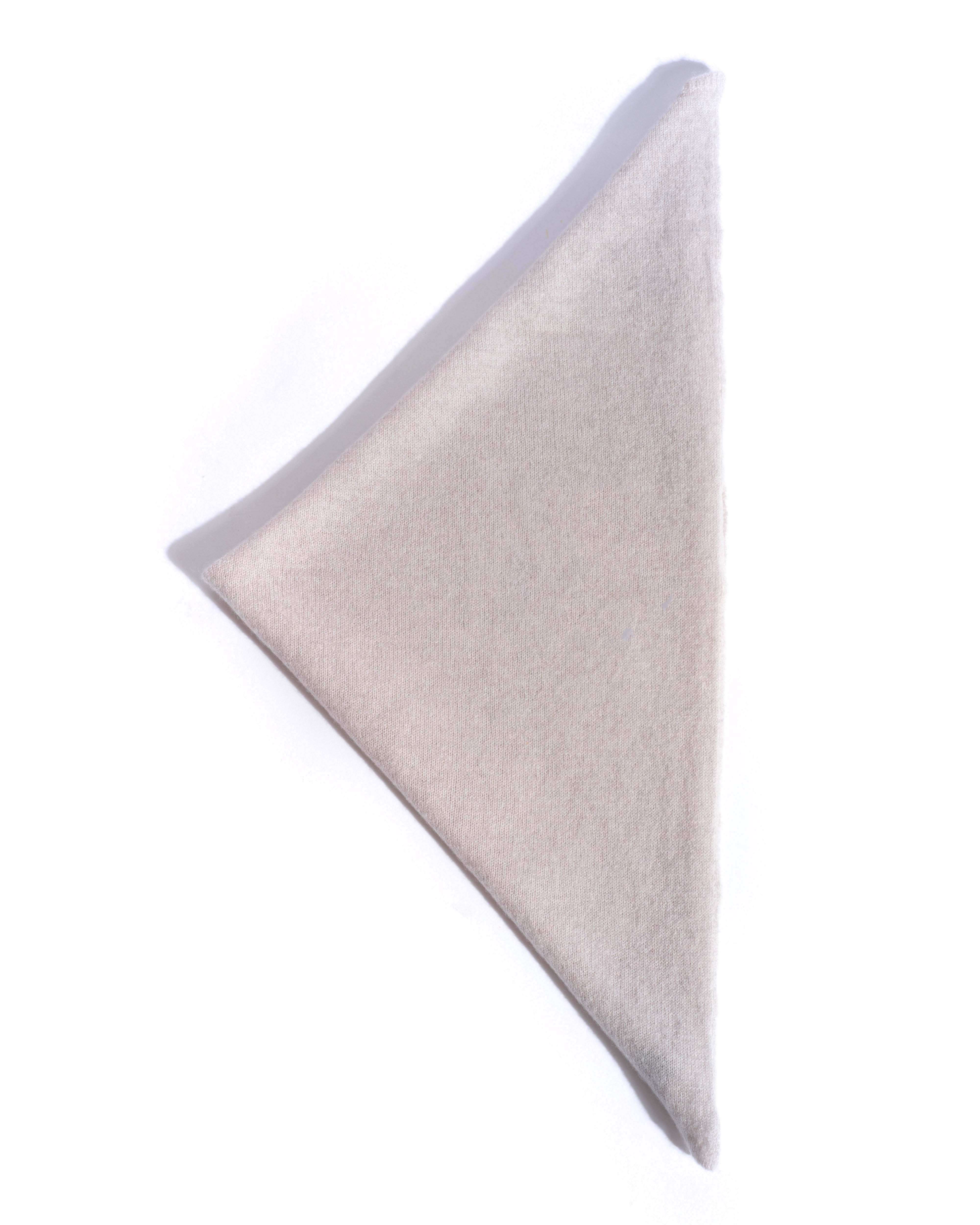 Mira cashmere square scarf 100% cashmere Ivory - Image 2