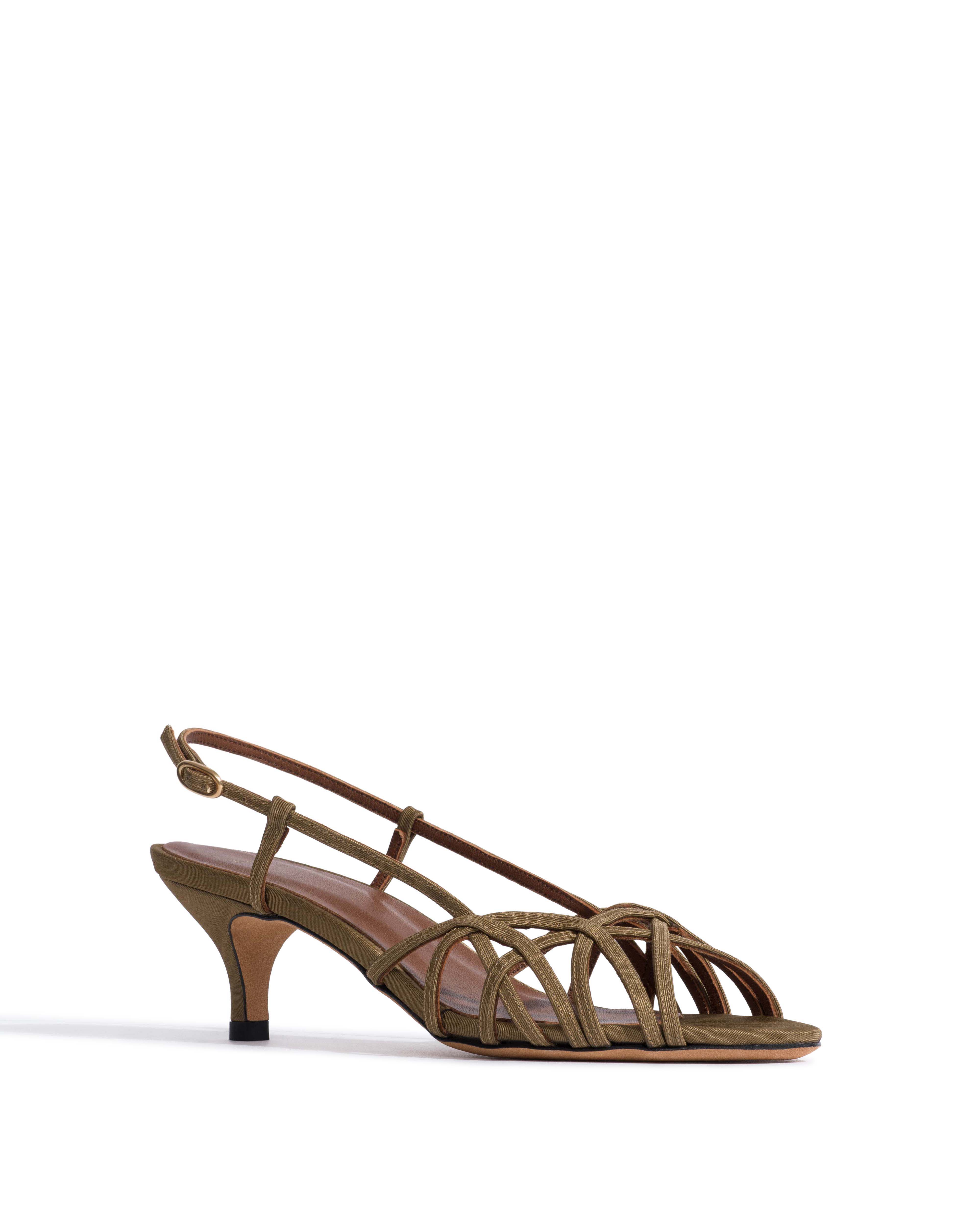 Scarlett 50 kitten Glossy moire Khaki - Image 2