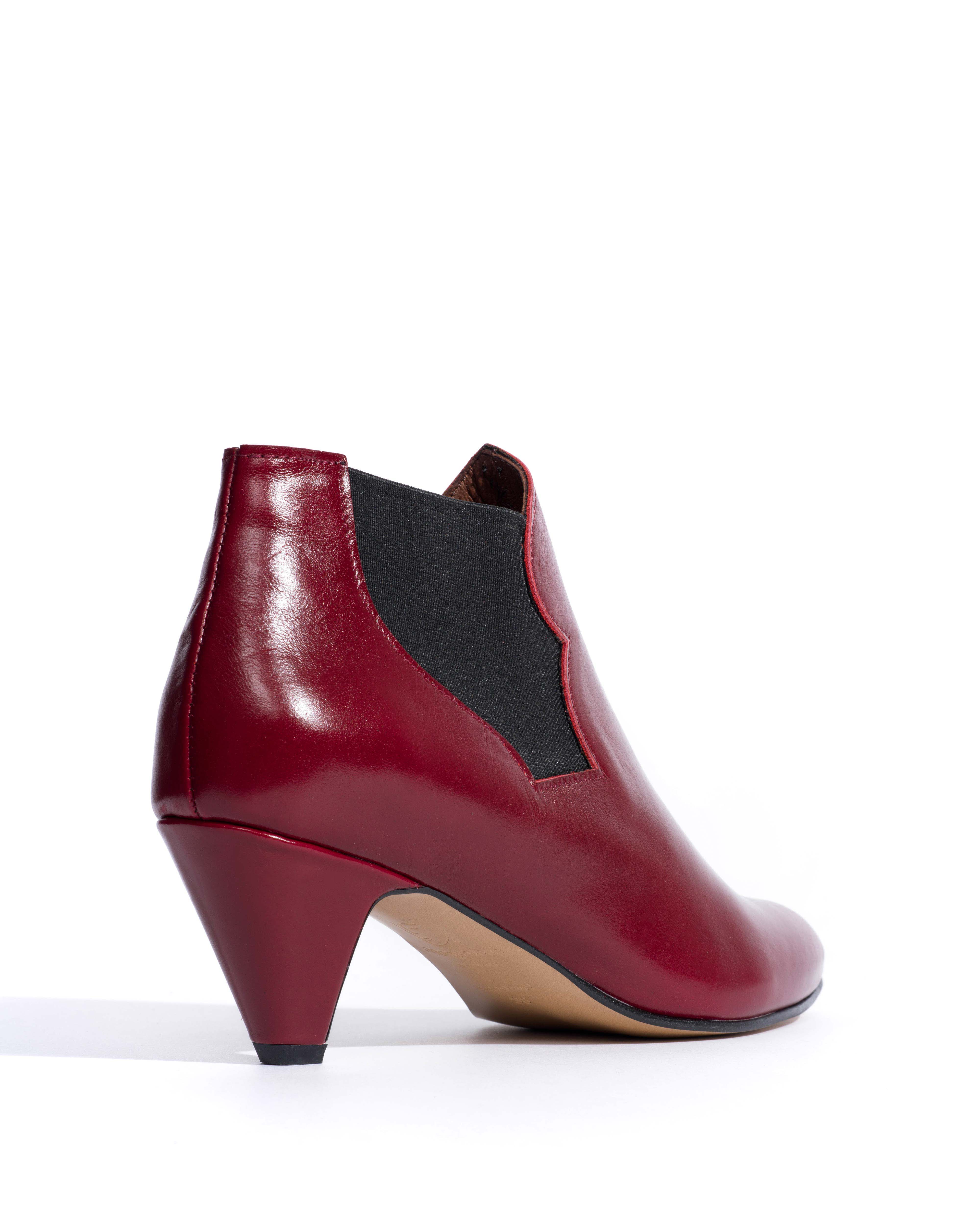 Shalli 50 stiletto Crinkled polished goat Pomegranate - Image 3