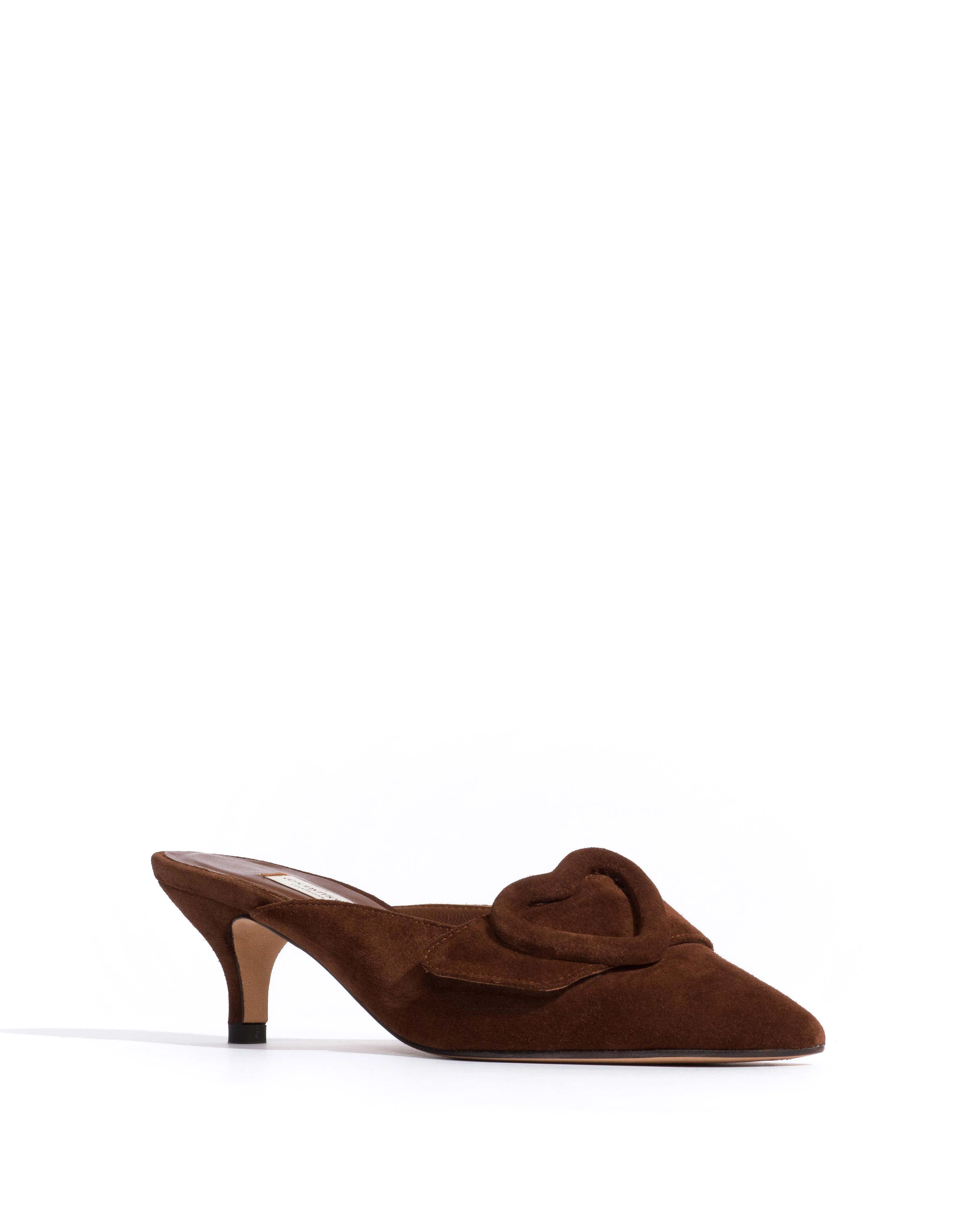 Shila 50 kitten Calf suede Chocolate - Image 2