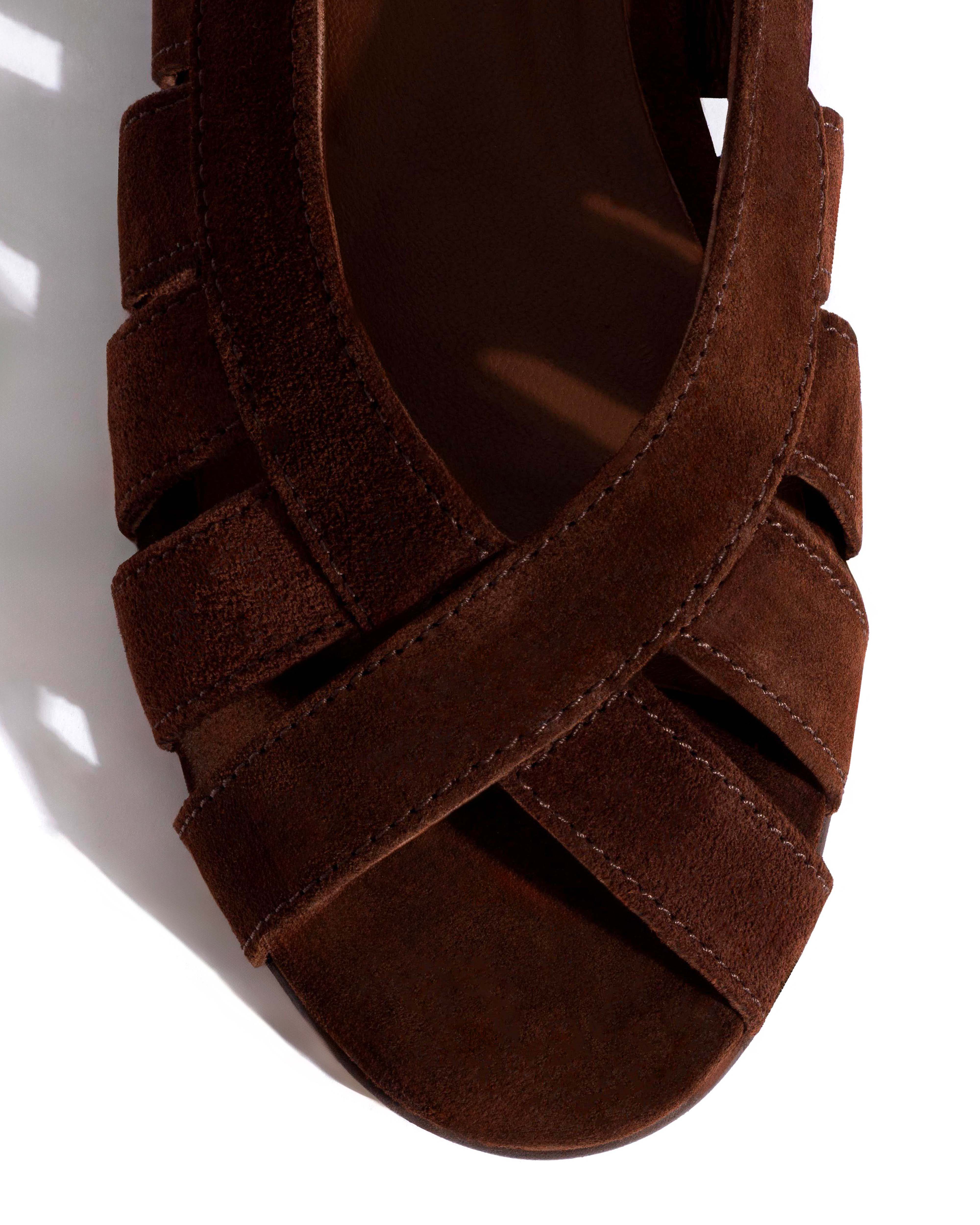 Sophie 20 Calf suede Chocolate - Image 5
