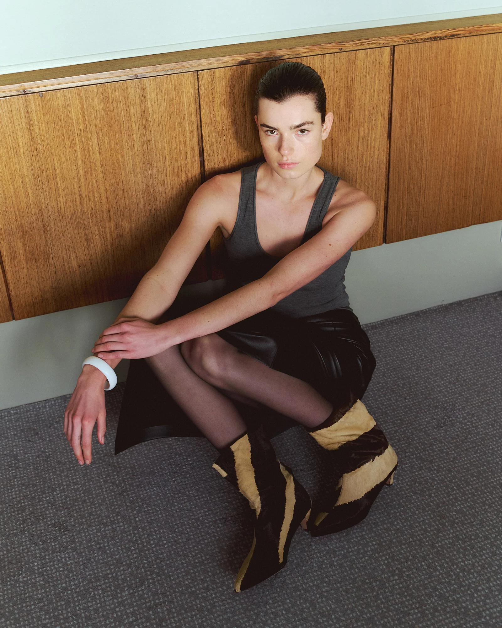 Sweeney 40 stiletto Calf hair Tapir - Image 3