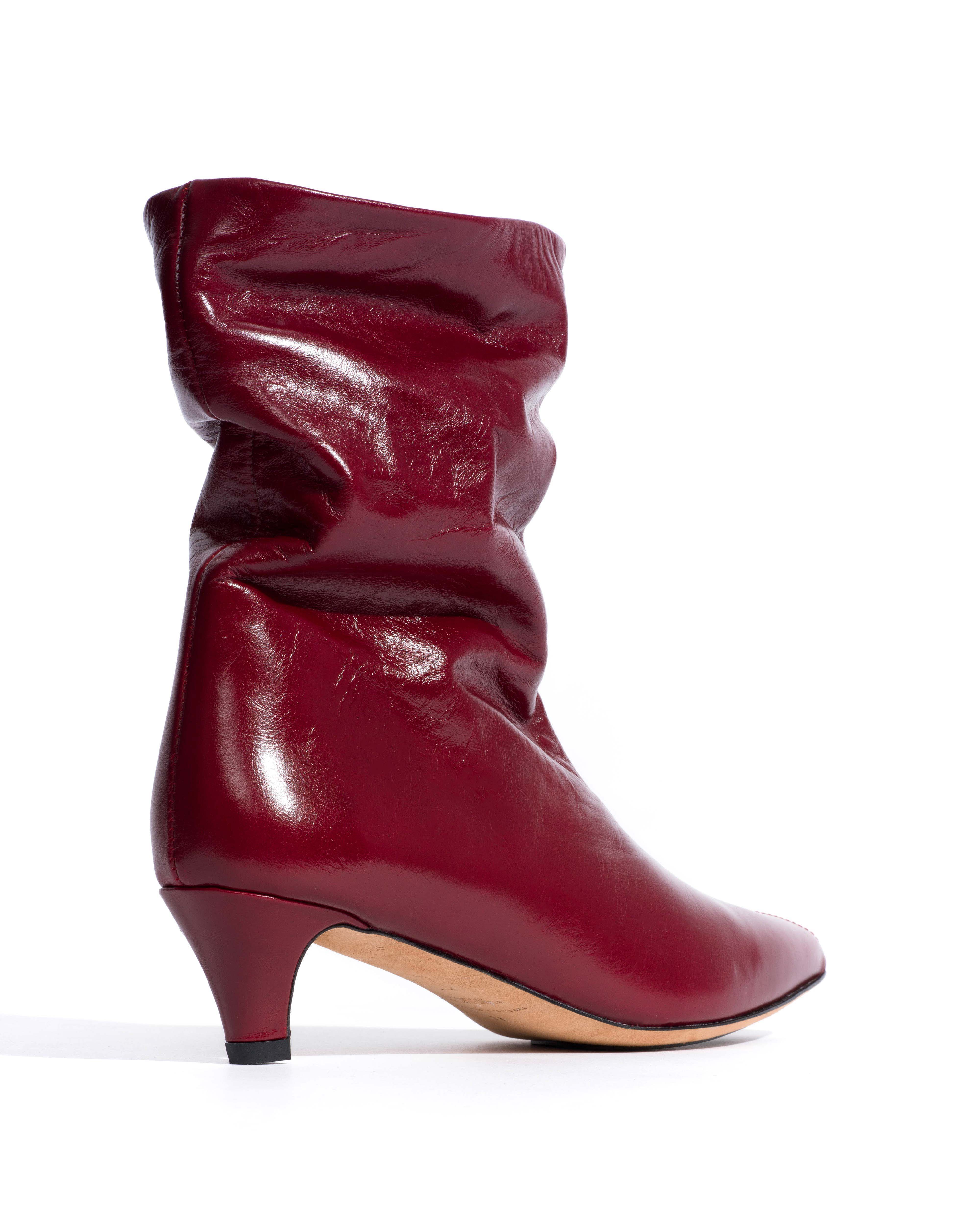 Sweeney 40 stiletto Crinkled soft calf Pomegranate - Image 3