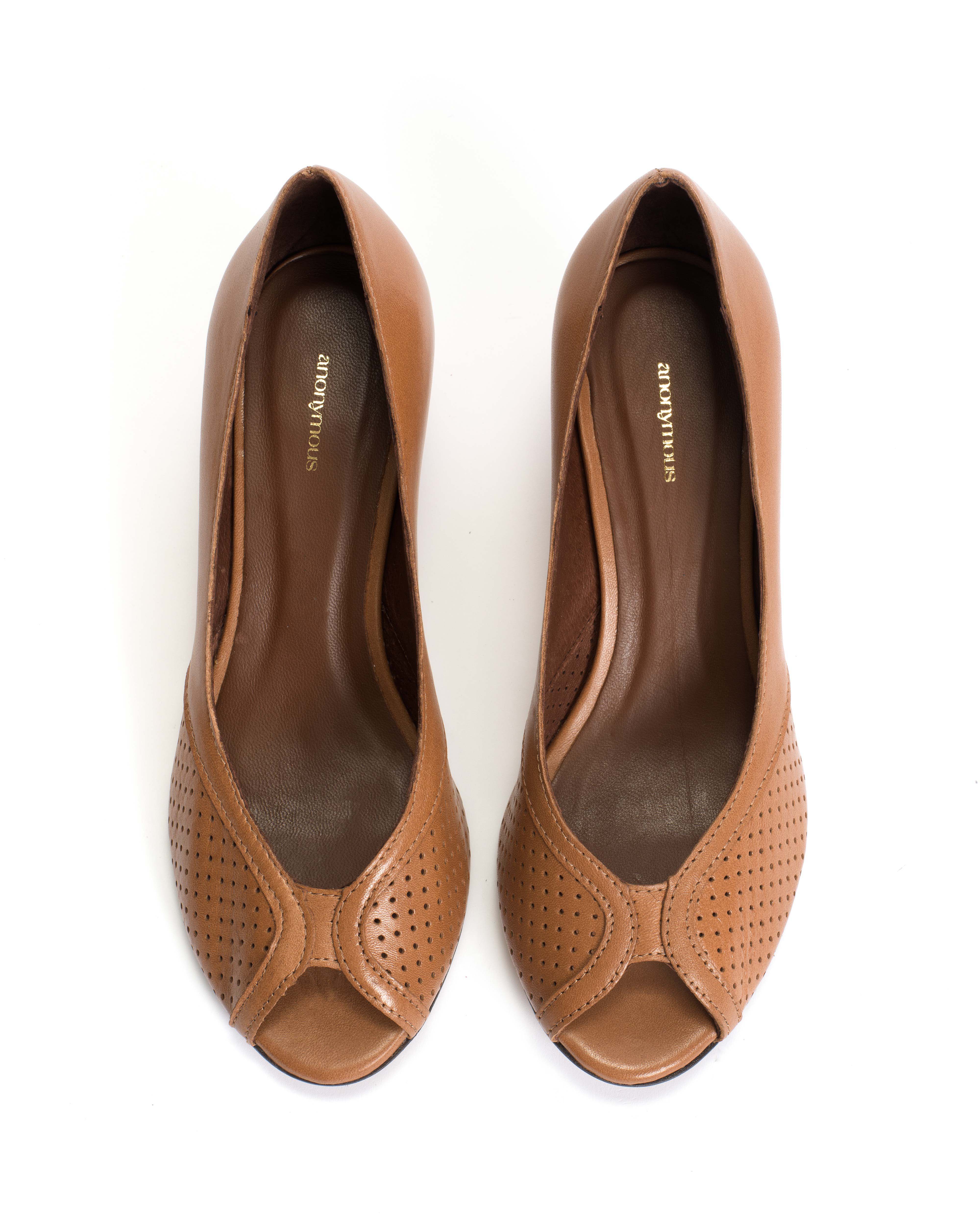 Tiffany stiletto Shiny lamb Caramel - Image 3