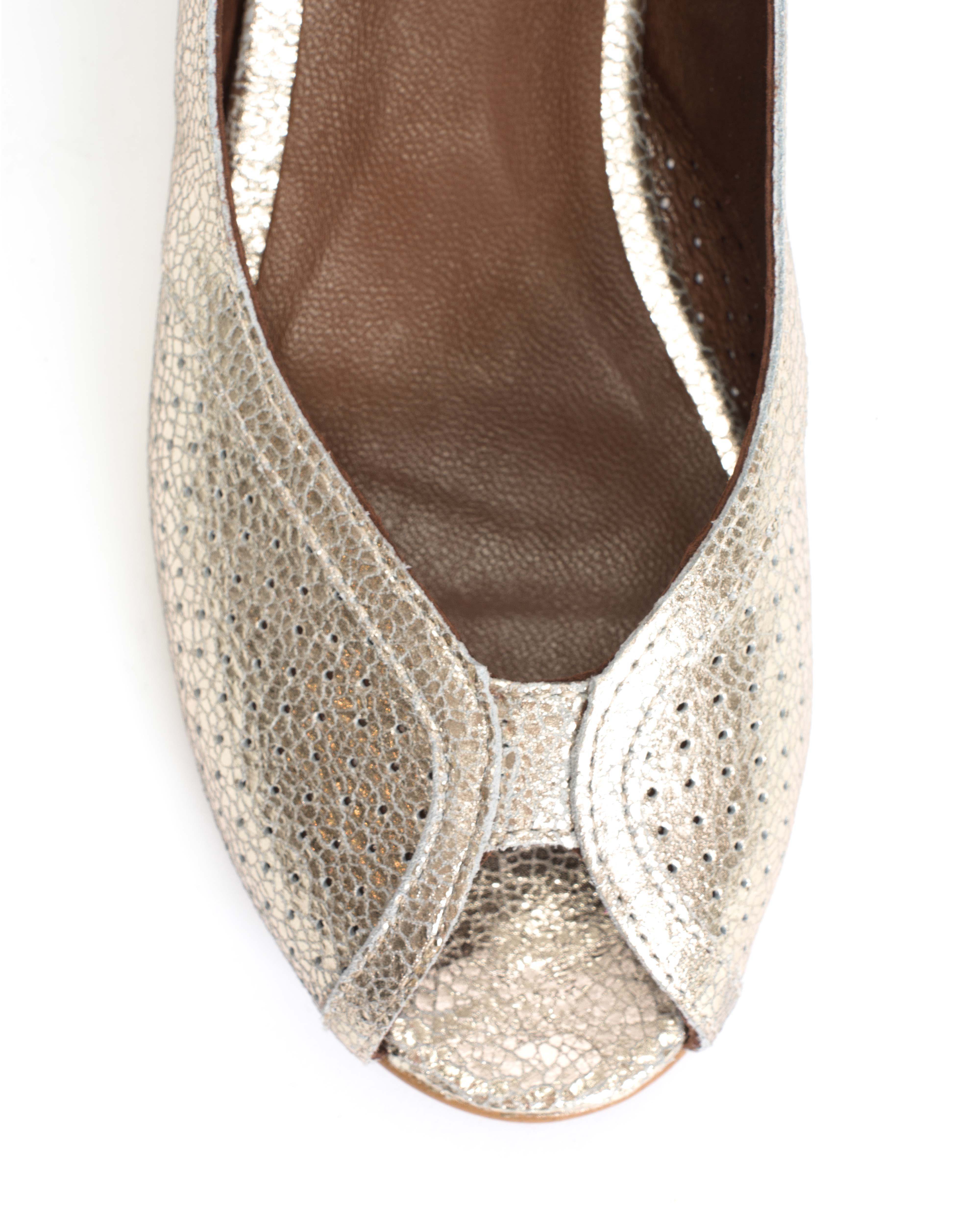 Tiffy Crackled metallic goat Champagne - Image 6