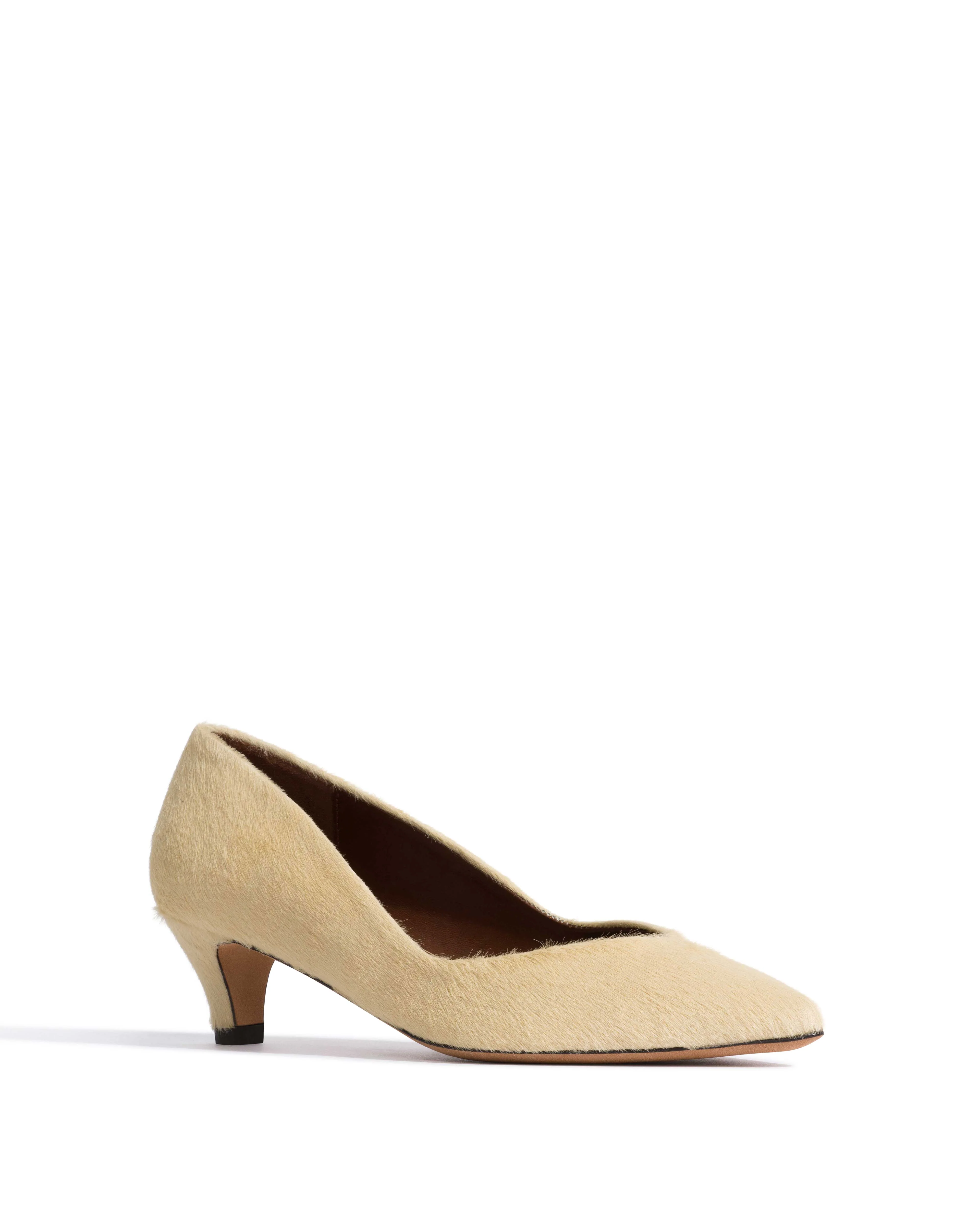 Trini 40 stiletto Calf hair Ivory - Image 2