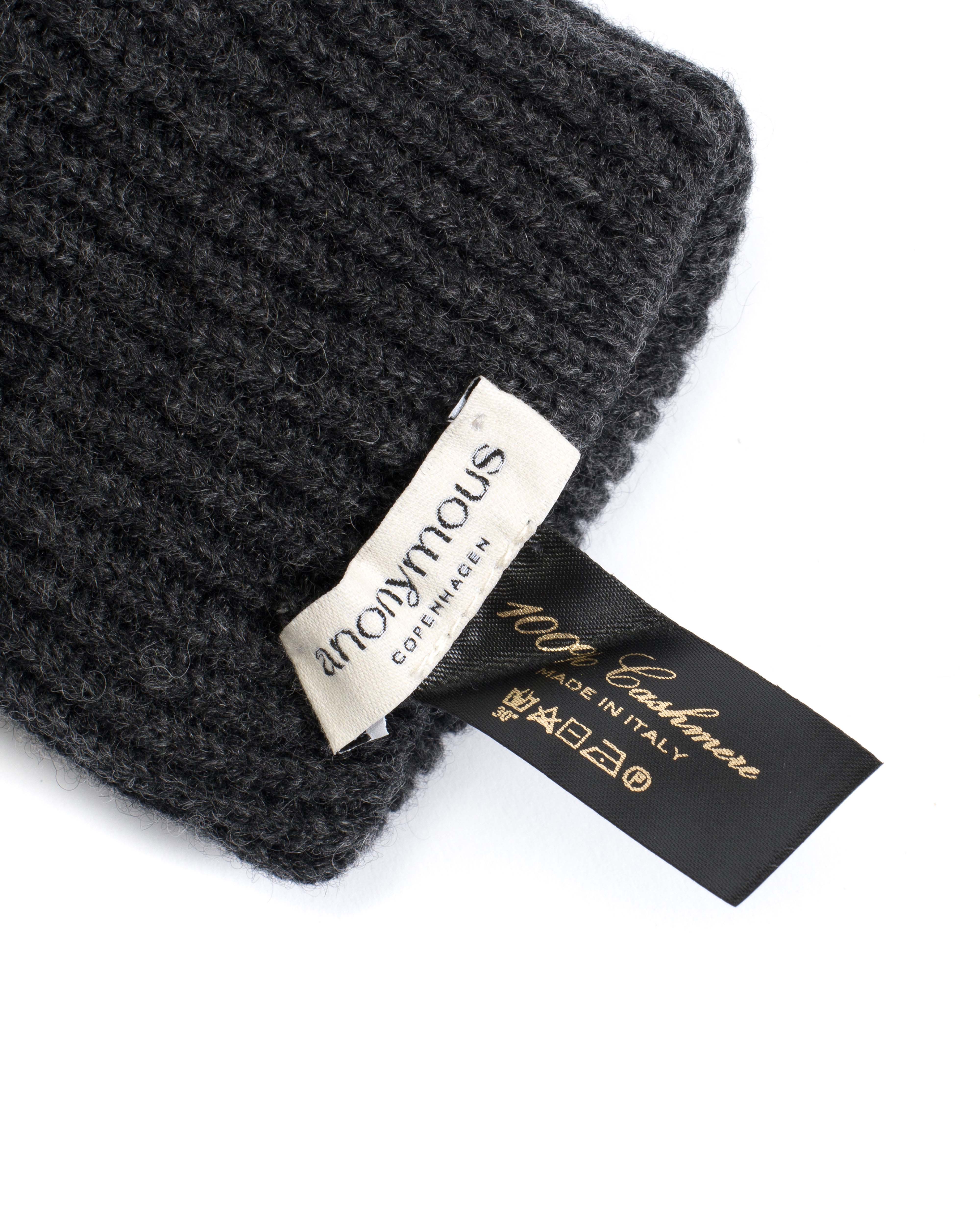 Vinni mitten 100% cashmere Dark grey - Image 5