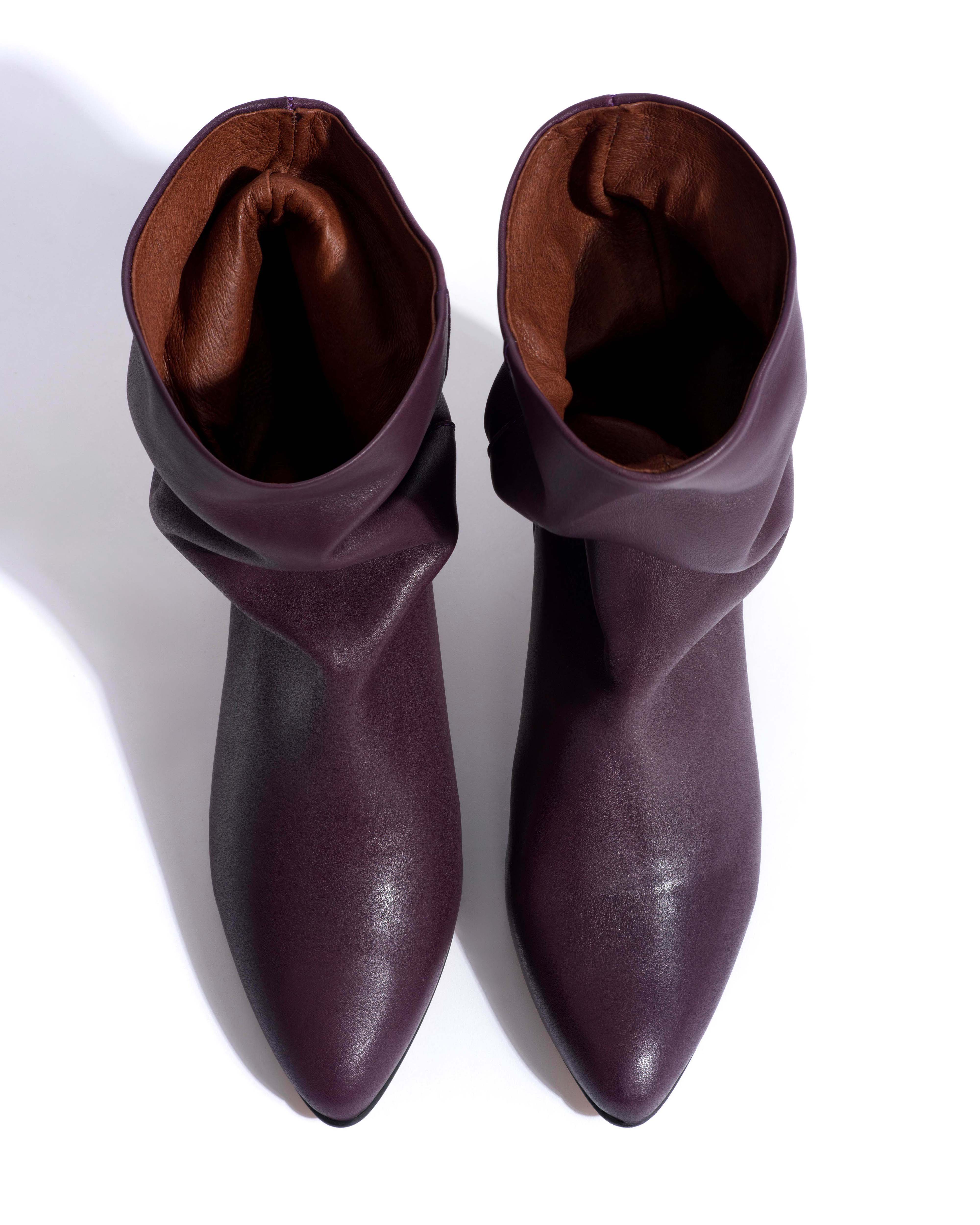 Vully 50 stiletto Soft calf Fig purple - Image 4